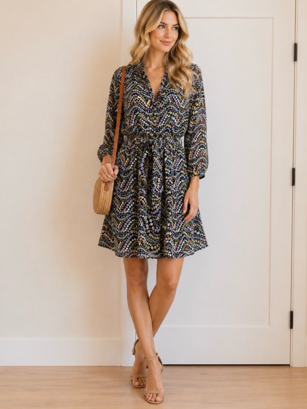 LOFT Floral Multicolor Dress